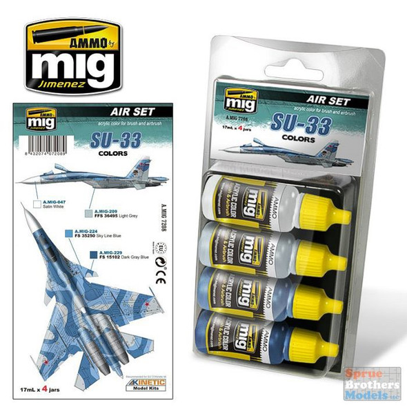 AMM7208 AMMO by Mig Air Paint Set - Su-33 Flanker Colors