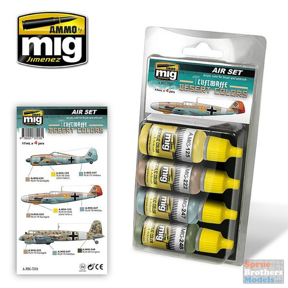 AMM7218 AMMO by Mig Air Paint Set - Luftwaffe Desert Colors