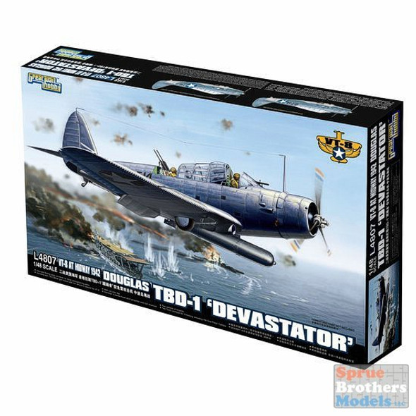 LNRL4807 1:48 Great Wall Hobby Douglas TBD-1 Devastator VT-8 at Midway 1942