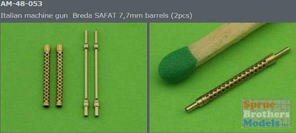 MASAM48053 1:48 Master Model Italian MG Breda SAFAT 7.7mm Barrels (2 pcs)