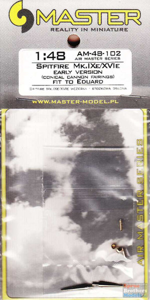MASAM48102 1:48 Master Model Spitfire Mk.IXe/XVIe Early Version Armament Set (EDU kit)