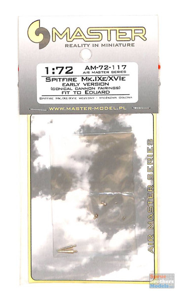 MASAM72117 1:72 Master Model Spitfire Mk.IXe/XVIe Early Conical Cannon Barrels in Fairings (EDU kit)