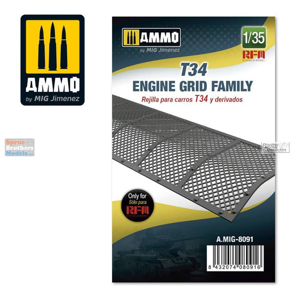AMM8091 1:35 AMMO by Mig T34 Engine Grid Family
