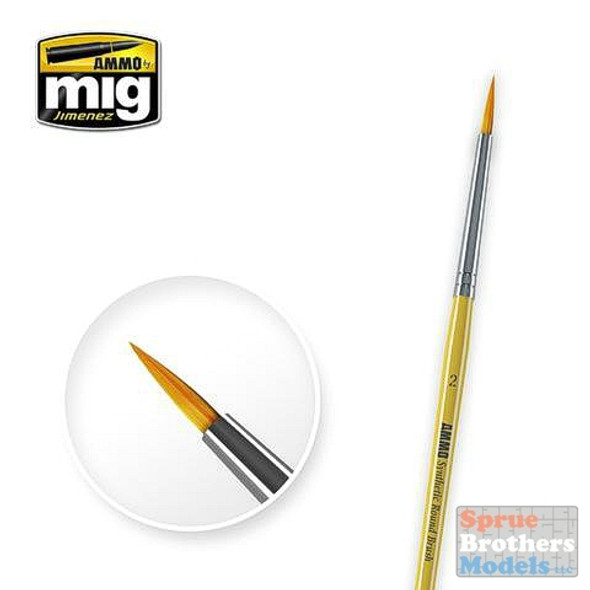 AMM8614 AMMO by Mig - #2 Synthetic Round Brush