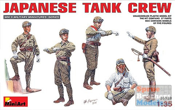 MIA35128 1:35 MiniArt Japanese Tank Crew Figure Set