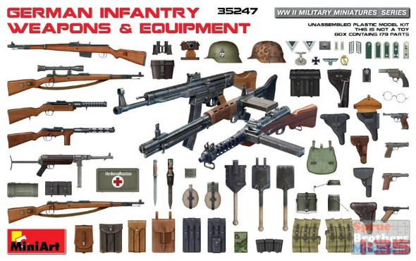 MIA35247 1:35 MiniArt German Infantry Weapons & Equipment