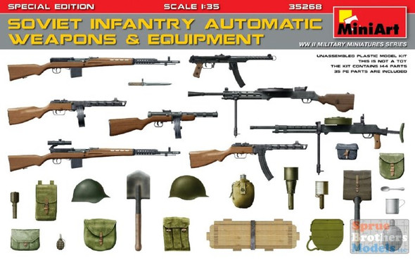 MIA35268 1:35 MiniArt Soviet Infantry Automatic Weapons & Equipment