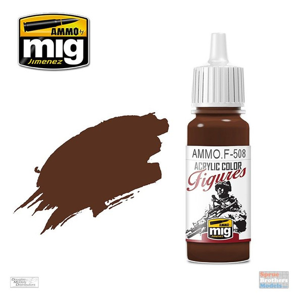 AMMOF508 AMMO by Mig Acrylic Figures Color - Brown Base FS30108 (17ml bottle)