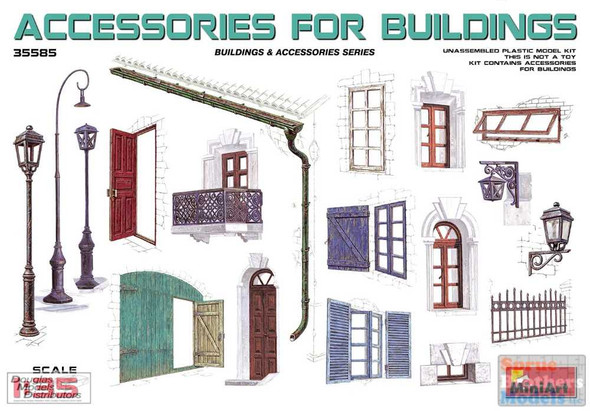 MIA35585 1:35 MiniArt Accessories for Buildings