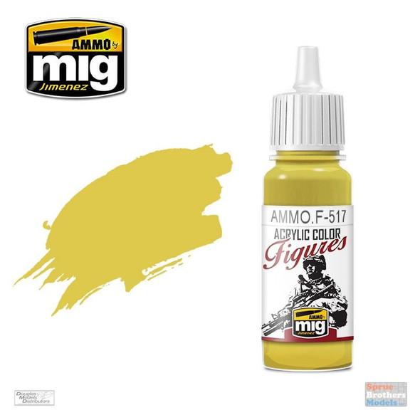 AMMOF517 AMMO by Mig Acrylic Figures Color - Pale Gold Yellow (17ml bottle)