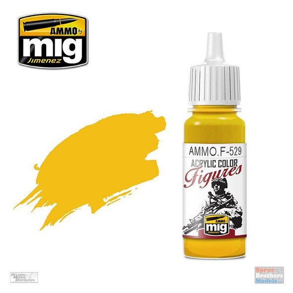 AMMOF529 AMMO by Mig Acrylic Figures Color - Pure Yellow (17ml bottle)