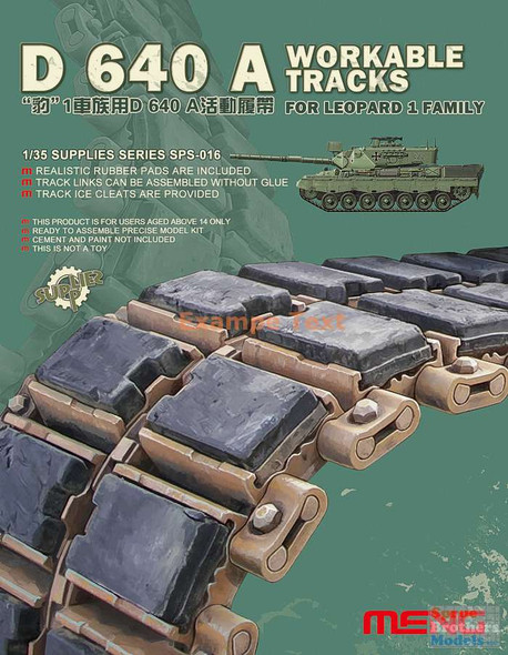 MNGSPS016 1:35 Meng D 640 A Workable Track Set for Leopard 1 Family