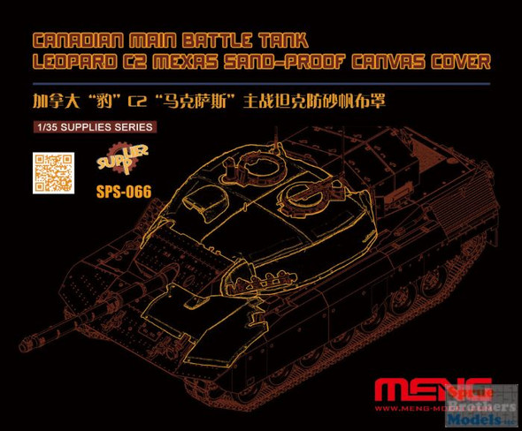 MNGSPS066 1:35 Meng Canadian Leopard C2 MEXAS Sand-Proof Canvas Cover