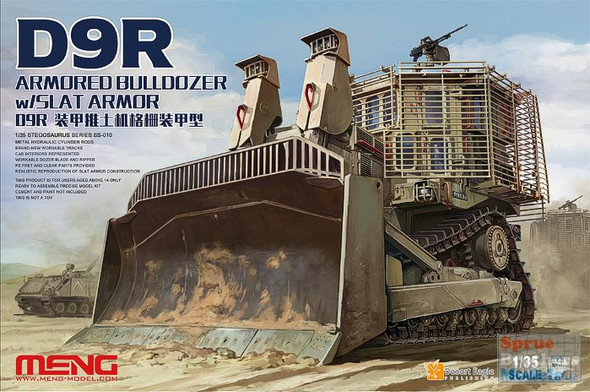 MNGSS010 1:35 Meng D9R Armored Bulldozer with Slat Armor