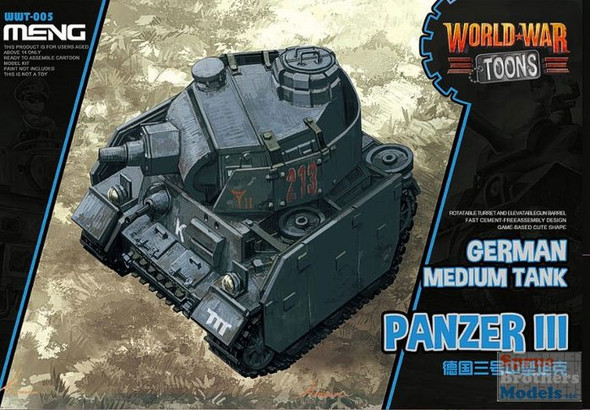 MNGWWT005 Meng World War Toons - Panzer III German Medium Tank