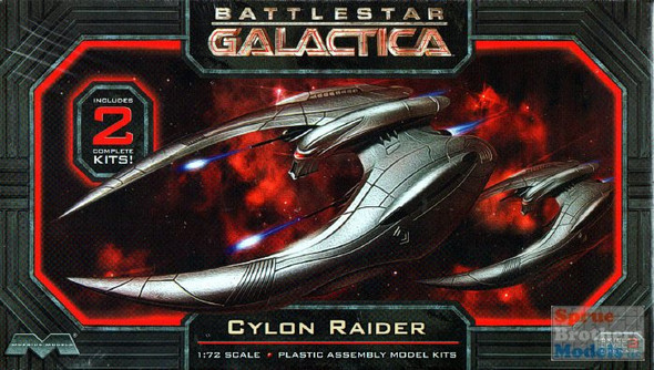 MOB00959 1:72 Moebius Cylon Raider Battlestar Galactica (2 kits)