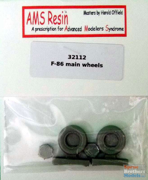 AMS32112 1:32 AMS Resin F-86 Sabre Main Wheels