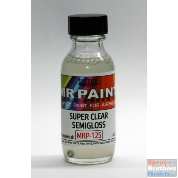 MRP125 MRP/Mr Paint - Super Clear Semigloss 30ml (for Airbrush only)