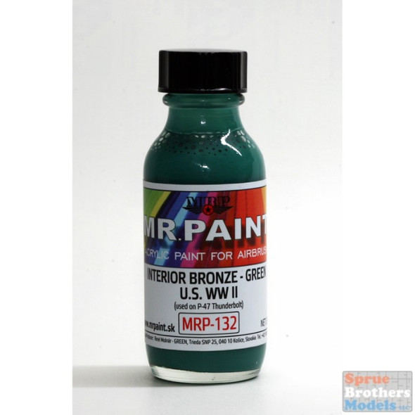 MRP132 MRP/Mr Paint - WW2 US Interior Bronze-Green 30ml (for Airbrush only)