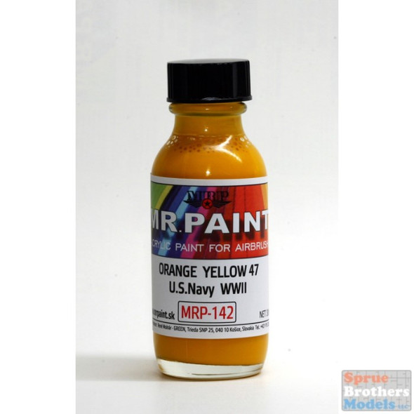 MRP142 MRP/Mr Paint - WW2 US Orange Yellow 47 30ml (for Airbrush only)
