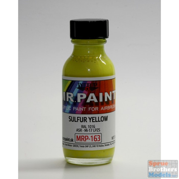 MRP163 MRP/Mr Paint - Sulfer Yellow  - RAL1016 30ml (for Airbrush only)