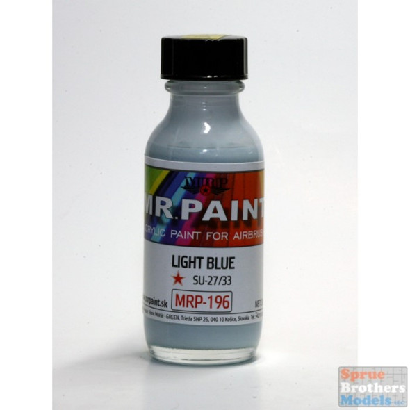 MRP196 MRP/Mr Paint - Light Blue Su27/33 Russian AF-Pale Camo 30ml  (for Airbrush only)