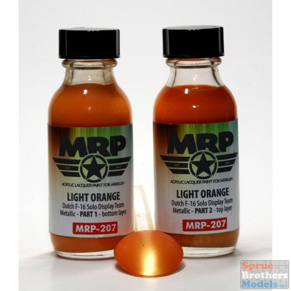 MRP207 MRP/Mr Paint - Light Orange - Dutch F-16 Demoteam (2 bottles) 30ml  (for Airbrush only)