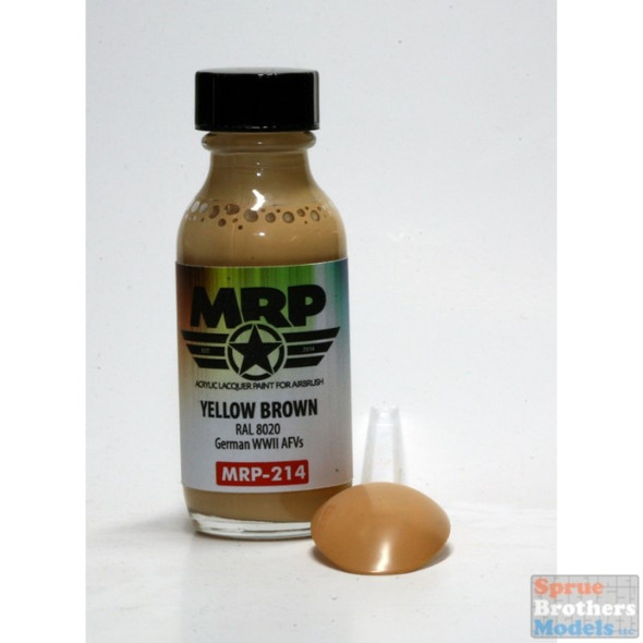 MRP214 MRP/Mr Paint - Yellow Brown RAL 8020 30ml (for Airbrush only)