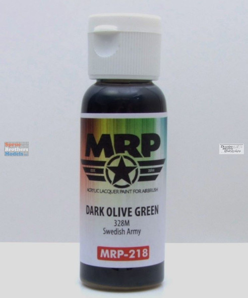 MRP218 MRP/Mr Paint - Dark Olive Green 328M Modern Swedish Army 30ml (for Airbrush only)