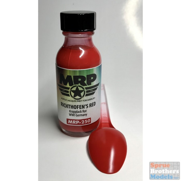 MRP250 MRP/Mr Paint - Richtofen's Red (Krapplack Rot) - WW1 Germany 30ml (for Airbrush only)