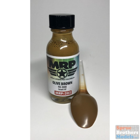 MRP282 MRP/Mr Paint - Olive Brown 30ml (RAL 8008) - Israeli AF (for Airbrush only)