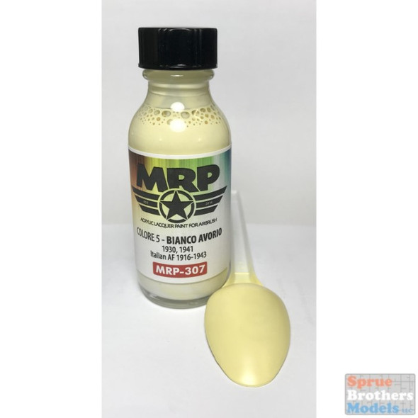 MRP307 MRP/Mr Paint - Colore 5 - Bianco Avorio - 1930, 1941 (Italian AF 1916-43) 30ml (for Airbrush only)