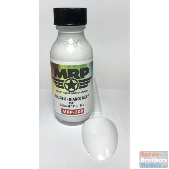 MRP308 MRP/Mr Paint - Colore 6 - Bianco Neve - 1941 (Italian AF 1916-43) 30ml (for Airbrush only)