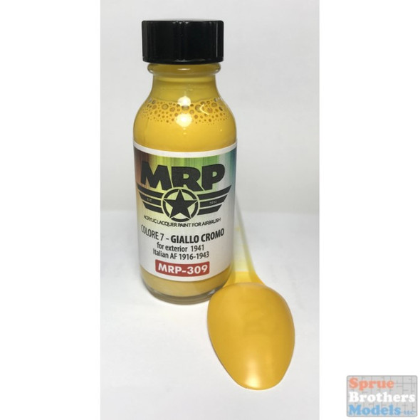 MRP309 MRP/Mr Paint - Colore 7 - Giallo Cromo (for exterior) - 1941 (Italian AF 1916-43) 30ml (for Airbrush only)