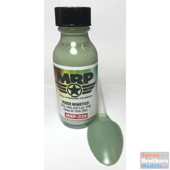 MRP326 MRP/Mr Paint - Verde Mimerico - 1916, 1936, FIAT C.A.I. 1940 (Italian AF 1916-43) 30ml (for Airbrush only)