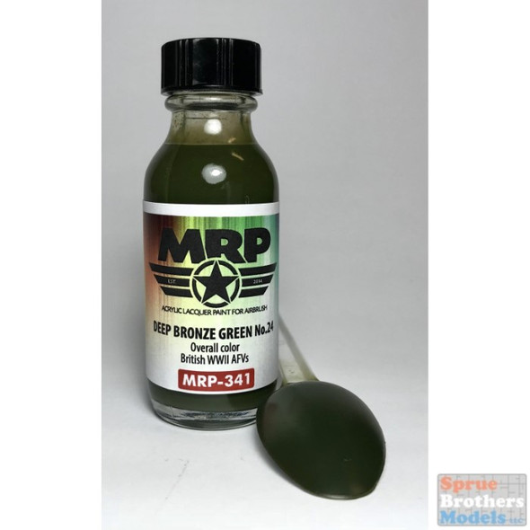 MRP341 MRP/Mr Paint - Deep Bronze Green No. 24 (British WW2 AFV) 30ml (for Airbrush only)