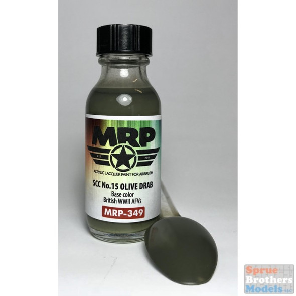 MRP349 MRP/Mr Paint - SCC No.15 Olive Drab  (British WW2 AFV) 30ml (for Airbrush only)