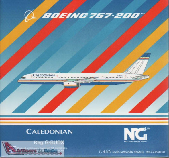 NGM53117 1:400 NG Model Caledonian Boeing 757-200 Reg #G-BUDX (pre-painted/pre-built)