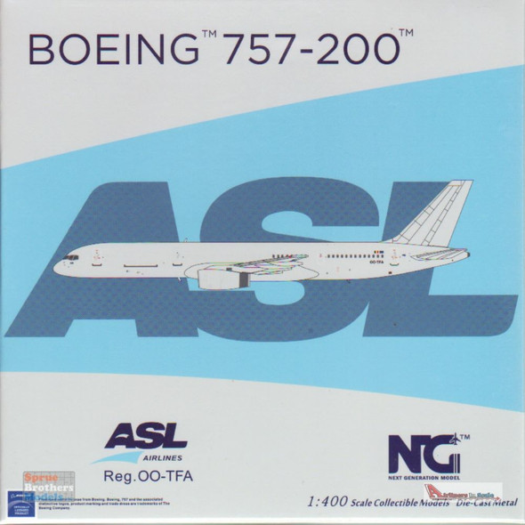 NGM53142 1:400 NG Model ASL Airlines Boeing 757-200 Reg #OO-TFA (pre-painted/pre-built)