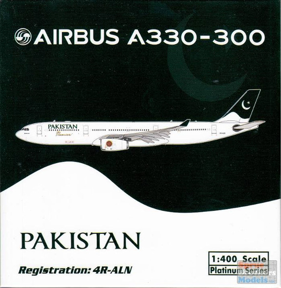 PHX1735 1:400 Phoenix Model Pakistan Airbus A330-300 REG #4R-ALN (pre-painted/pre-built)