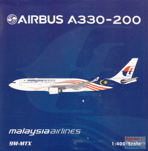 PHX1794 1:400 Phoenix Model Malaysia Airlines Airbus A330-200 'Negaraku'  Reg #9M-MTX (pre-painted/pre-built)