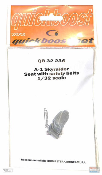 QBT32236 1:32 Quickboost A-1 Skyraider Seat with Safety Belts (TRP/ZKM kit)