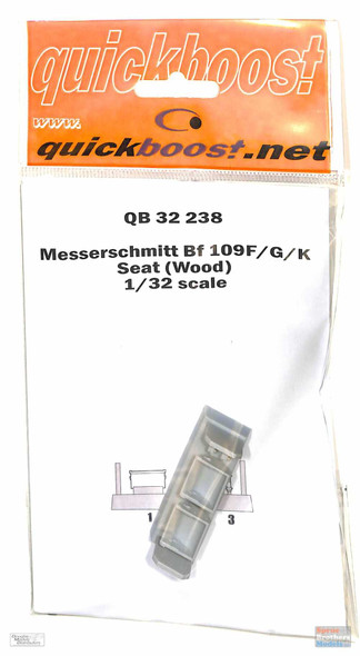 QBT32238 1:32 Quickboost Bf 109F/G/K Seat (Wood)
