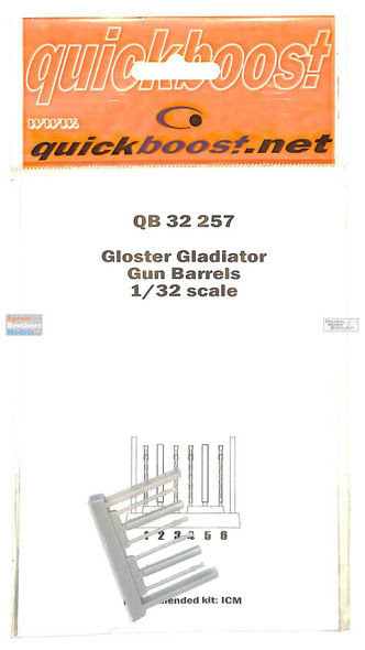 QBT32257 1:32 Quickboost Gloster Gladiator Gun Barrels (ICM kit)