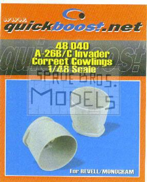 QBT48040 1:48 Quickboost A-26B A-26C Invader Correct Cowls (REV kit) #48040