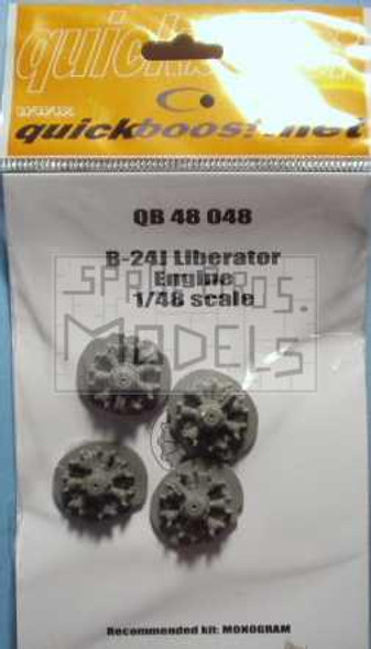 QBT48048 1:48 Quickboost B-24 B-24J Liberator Engines (REV kit) #48048