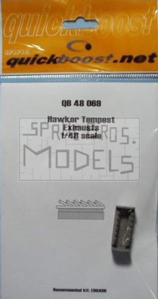 QBT48069 1:48 Quickboost Hawker Tempest Exhausts (EDU kit) #48069