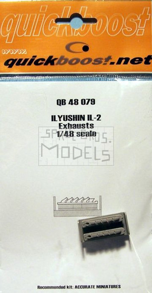 QBT48079 1:48 Quickboost Ilyushin IL-2 Exhausts (ACM kit) #48079