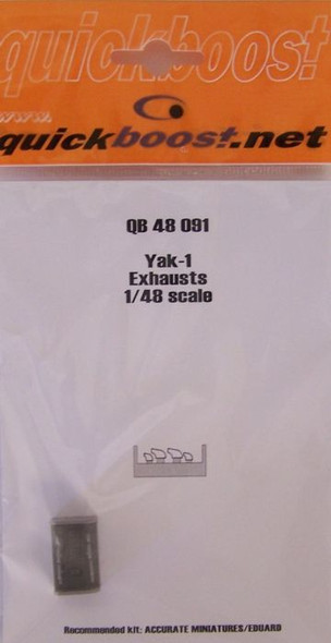 QBT48091 1:48 Quickboost YAK-1 Exhausts (EDU/ACM kits) #48091