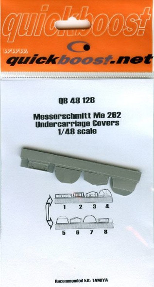 QBT48128 1:48 Quickboost Me262 Undercarriage Covers (TAM kit) #48128